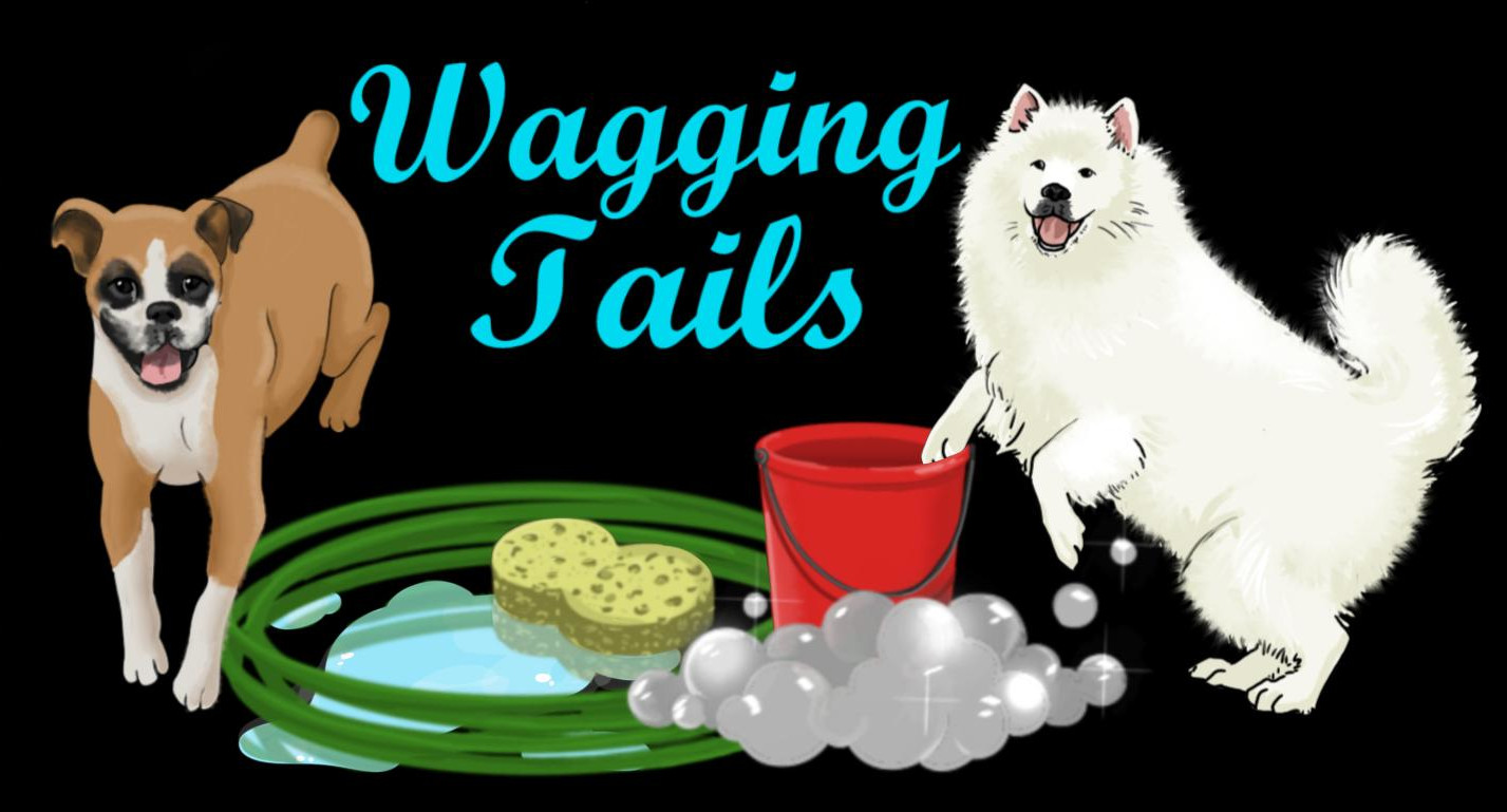 Wagging Tails Dog Wash Logo